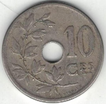 Belgia 10 centymów centimes 1904 Q 22 mm  nr 3