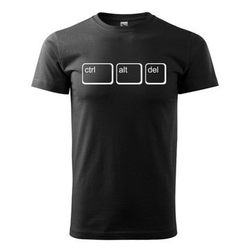 Koszulka dla informatyka Ctrl Alt Delete T-shirt