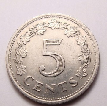 Malta 5 cent 1976