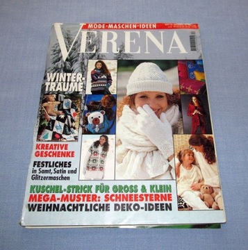 VERENA 12/1996 wzory modne swetry modele