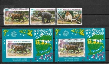 fauna Indonezja mi 888-890 bl 25--A+B