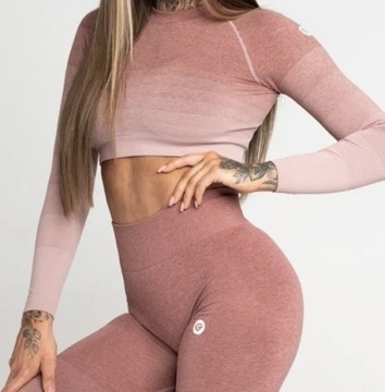 Gym Glamour Ombre Rashguard r. M różowy