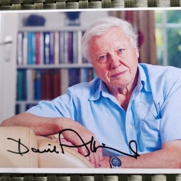 David Attenborough - zdjęcie z autografem