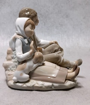 LLADRO #1230 Przyjaźń, Dzieci z pieskiem Hiszpania