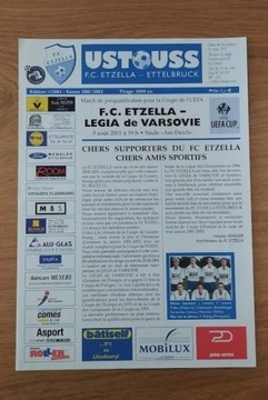 ETZELLA Ettelbruck vs. LEGIA Warszawa 9.08.2001r.