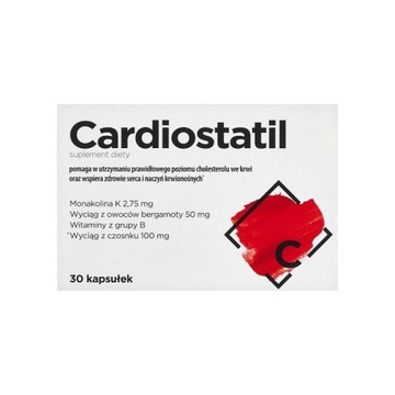 CARDIOSTATIL 30 KAPSUŁEK CHOLESTEROL