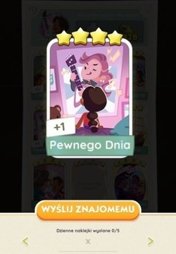 Naklejka 4* Monopoly GO! Pewnego dnia