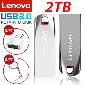 Pendrive 2 TB USB 3,0 łańcuszek dwa adaptery