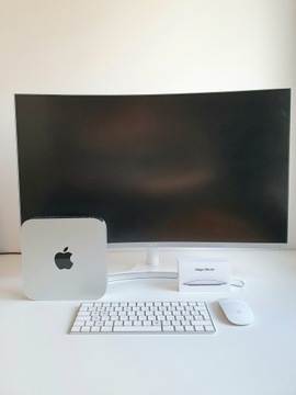 Zestaw mac mini late + mysz + klaw + monitor