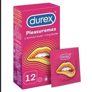 Prezerwatywy Durex PLEASUREMAX z wypustkami