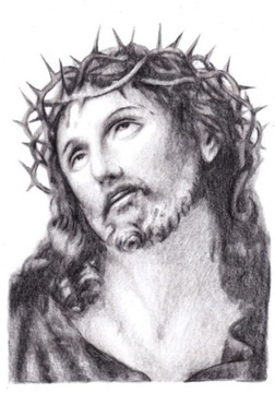 portret JEZUS CIERPIĄCY