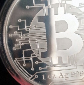 Czad: Bitcoin 2022 moneta srebro AG 1oz