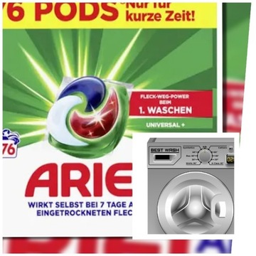 Ariel All in1 uniwersal 76 kapsułek DE