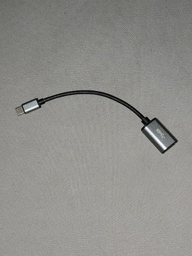 Adapter przejściówka USB-C żeński kabel przewód 