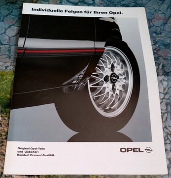 Opel Felgi Aluminiowe  1990 r. Prospekt .