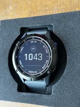 Garmin Fenix 6 Pro Solar czarny z szarym paskiem