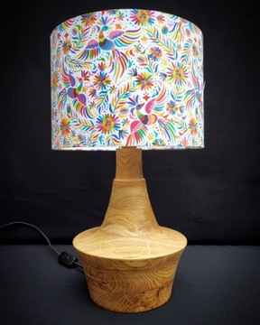 Lampka nocna drewniana handmade 