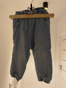 Spodnie jeansowe roz 92 H&M dziewczynka