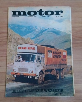 Gazeta Motor magazyn 1978 Jelcz Himalaje rarytas 