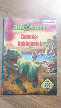 książka Zadanie: naklejanie Dinosaurs Schleich