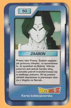 KARTA DRAGON BALL Z - CHIO - ZAABON