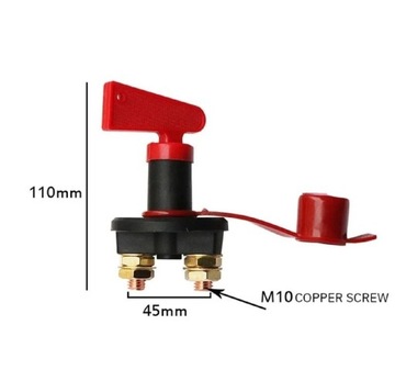 Wyłącznik awaryjny akumulatora zasilania , Hebel