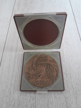 MEDAL 10 LAT EKSPLOATACJI RUD MIEDZI RUDNA Z PRL