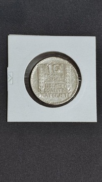 10 FRANKÓW FRANCJA 1931 ROK SREBRO 0.680