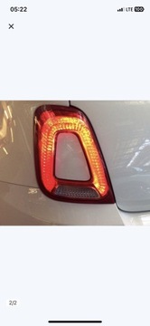 FIAT 500 CABRIO LIFT Lampy LED L/R + wtyczki NOWE