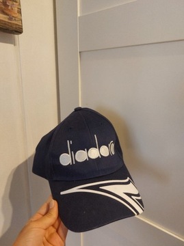 Czapka z daszkiem logo Diadora cap granatowa