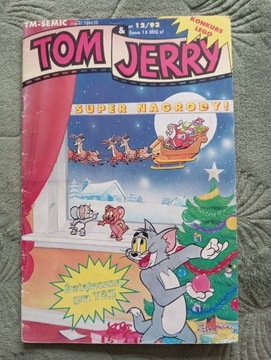 Tom & Jerry komiks nr 12/1993 rok.
