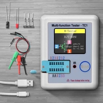 LCR TC1 1,8-calowy wyświetlacz LCD Tester próbnik