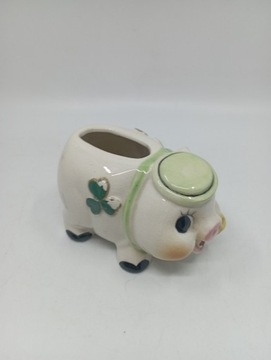 Porcelanowa świnka vintage (japońska)