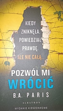 POZWÓL MI WRÓCIĆ - bardzo dobry thriller