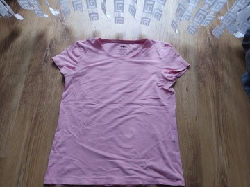 H&M bluzka różowa gładka 146-152cm 9l+ bdb-