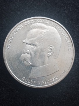 50000 zł Piłsudski 70 rocz niepodległości 1988r 