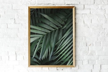 Plakat/Obraz ozdobny A3 "liście palmy"