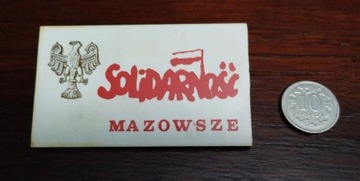 Stara odznaka Solidarność Mazowsze