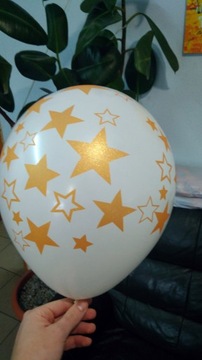 Balon bialy z gwiazdka  Art. 089