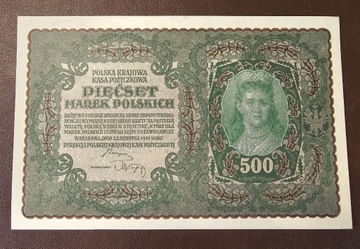 500 marek polskich 1919 II ser AF