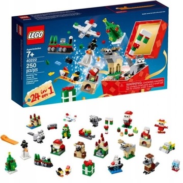 NOWY LEGO 40222 - 24 w 1 świąteczny zestaw