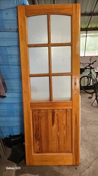 Drzwi Drewniane sosnowe lakierowane 70 lewe