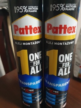 Pattex One For All Transparent, klej montażowy 2