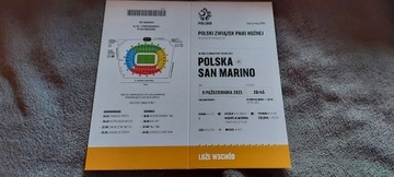 Zaproszenie Kolekcjonerskie Polska - San Marino