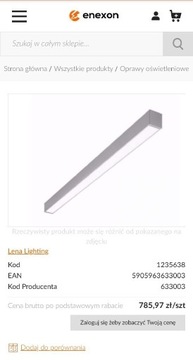 Oprawa Biurowa SMART LED EVO NT 1140mm 3200lm