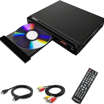 WISCENT Odtwarzacz DVD do TV z wyjściem HDMI/AV/ko