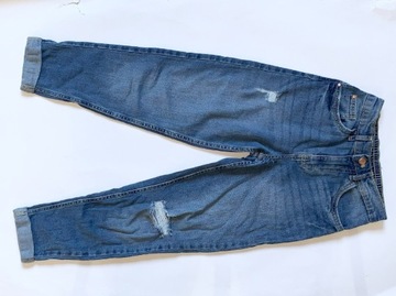 PEPPERTS jeansy typu mom fit r.134 NOWE bez metki