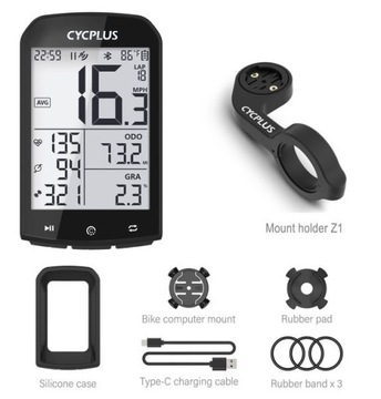 CYCPLUS M1 GPS komputer licznik z uchwytem