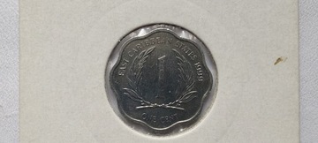 Państwa Wschodniokaraibskie 1 cent, 1999 rok. #S69