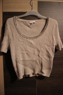 Bluzka H&M XL jasna damska